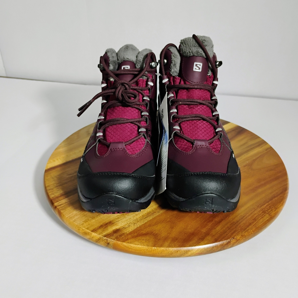 Salomon Purple and Black Outdoor Boots with Durable Sole